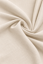 Beige Linen Blend Relaxed Fit Pant