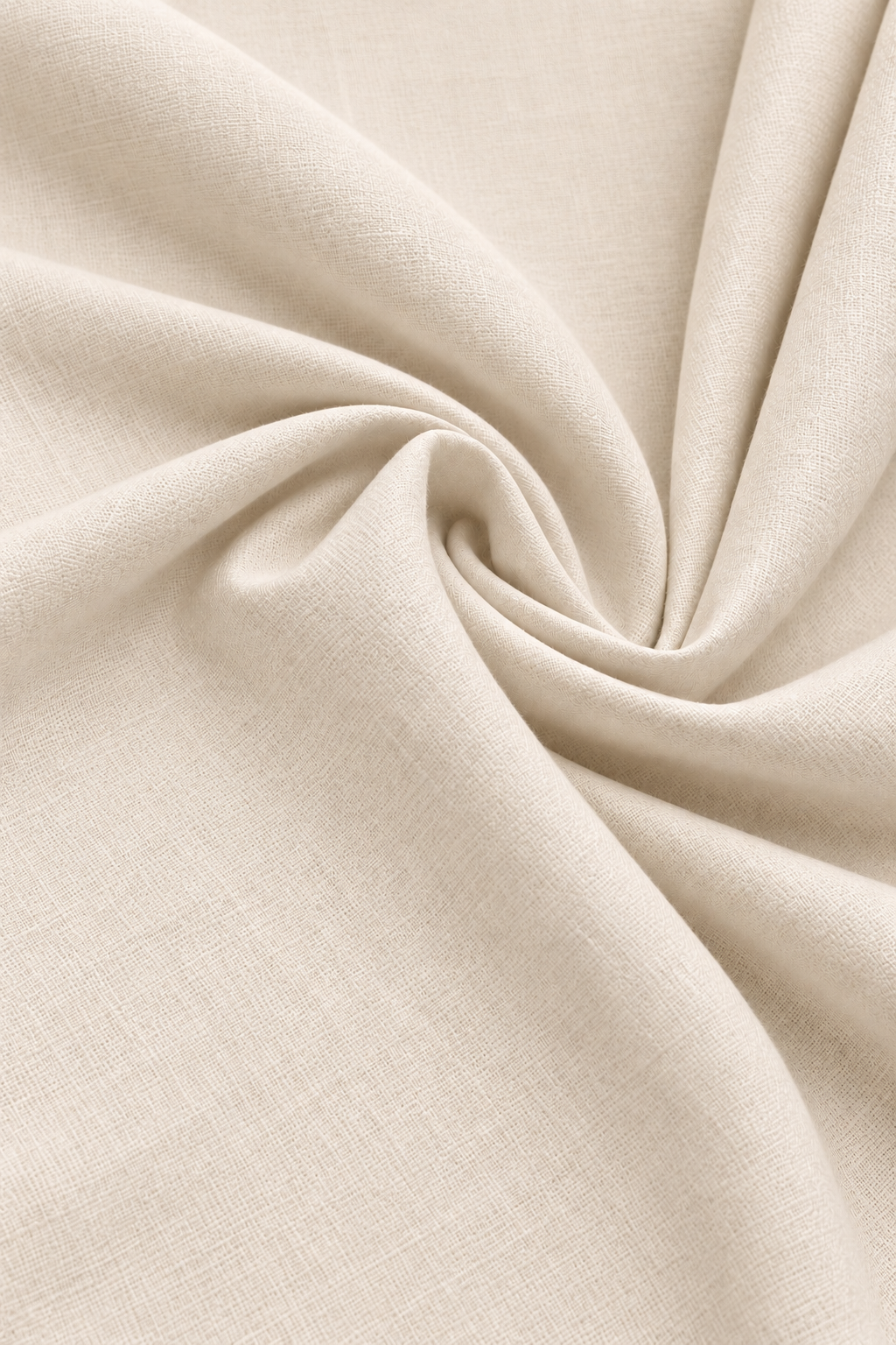 Beige Linen Blend Relaxed Fit Pant