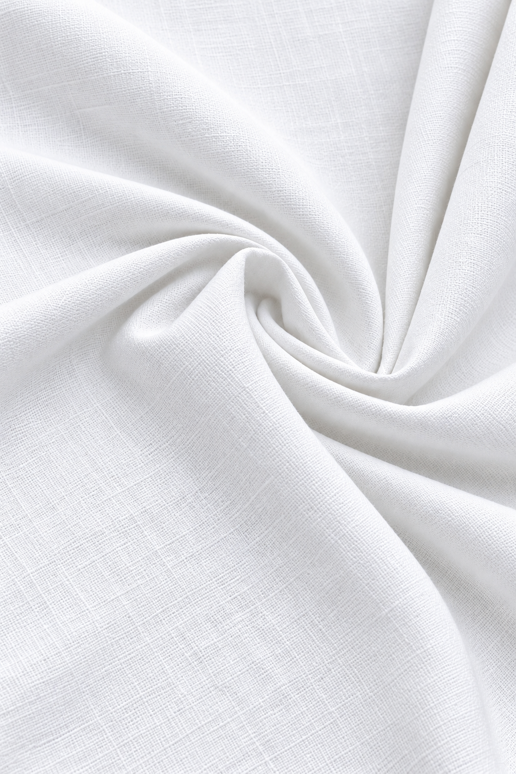 White Linen Blend Relaxed Fit Pant