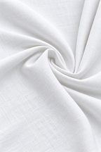 White Linen Blend Relaxed Fit Pant